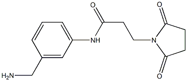 N-[3-(aminomethyl)phenyl]-3-(2,5-dioxopyrrolidin-1-yl)propanamide Structure