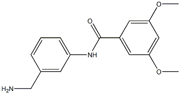 N-[3-(aminomethyl)phenyl]-3,5-dimethoxybenzamide 구조식 이미지