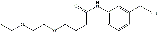 N-[3-(aminomethyl)phenyl]-4-(2-ethoxyethoxy)butanamide 구조식 이미지