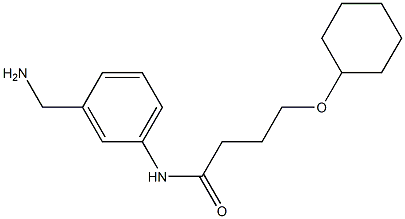 N-[3-(aminomethyl)phenyl]-4-(cyclohexyloxy)butanamide Structure