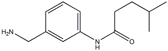 N-[3-(aminomethyl)phenyl]-4-methylpentanamide Structure