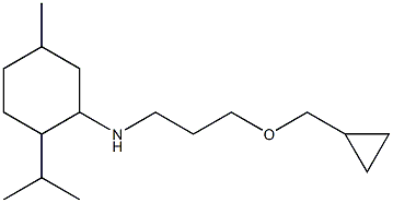 N-[3-(cyclopropylmethoxy)propyl]-5-methyl-2-(propan-2-yl)cyclohexan-1-amine Structure