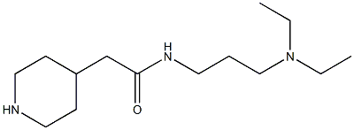 N-[3-(diethylamino)propyl]-2-piperidin-4-ylacetamide 구조식 이미지