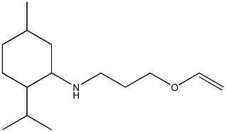 N-[3-(ethenyloxy)propyl]-5-methyl-2-(propan-2-yl)cyclohexan-1-amine 구조식 이미지