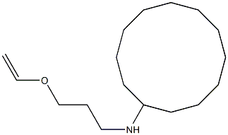 N-[3-(ethenyloxy)propyl]cyclododecanamine 구조식 이미지