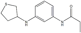 N-[3-(thiolan-3-ylamino)phenyl]propanamide Structure