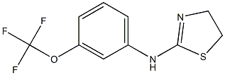 N-[3-(trifluoromethoxy)phenyl]-4,5-dihydro-1,3-thiazol-2-amine 구조식 이미지