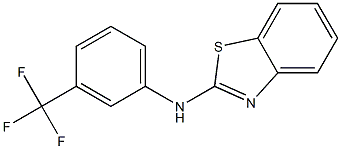 N-[3-(trifluoromethyl)phenyl]-1,3-benzothiazol-2-amine 구조식 이미지