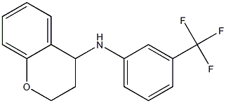 N-[3-(trifluoromethyl)phenyl]-3,4-dihydro-2H-1-benzopyran-4-amine Structure