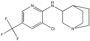 N-[3-chloro-5-(trifluoromethyl)pyridin-2-yl]-1-azabicyclo[2.2.2]octan-3-amine 구조식 이미지
