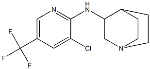 N-[3-chloro-5-(trifluoromethyl)pyridin-2-yl]-1-azabicyclo[2.2.2]octan-3-amine Structure