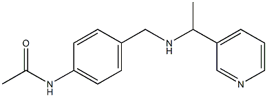 N-[4-({[1-(pyridin-3-yl)ethyl]amino}methyl)phenyl]acetamide Structure