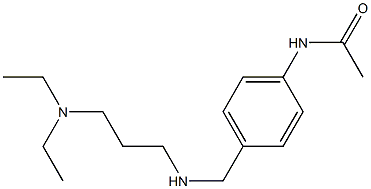 N-[4-({[3-(diethylamino)propyl]amino}methyl)phenyl]acetamide 구조식 이미지