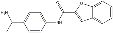 N-[4-(1-aminoethyl)phenyl]-1-benzofuran-2-carboxamide 구조식 이미지