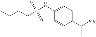 N-[4-(1-aminoethyl)phenyl]butane-1-sulfonamide Structure