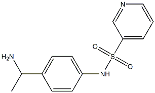 N-[4-(1-aminoethyl)phenyl]pyridine-3-sulfonamide Structure