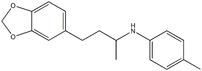 N-[4-(2H-1,3-benzodioxol-5-yl)butan-2-yl]-4-methylaniline Structure