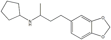 N-[4-(2H-1,3-benzodioxol-5-yl)butan-2-yl]cyclopentanamine 구조식 이미지