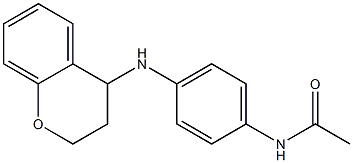 N-[4-(3,4-dihydro-2H-1-benzopyran-4-ylamino)phenyl]acetamide 구조식 이미지