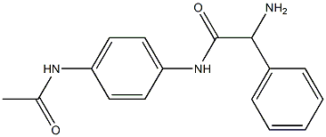 N-[4-(acetylamino)phenyl]-2-amino-2-phenylacetamide Structure