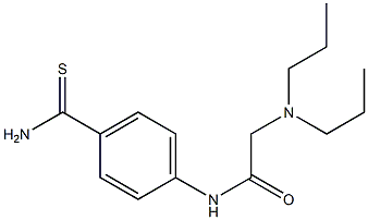 N-[4-(aminocarbonothioyl)phenyl]-2-(dipropylamino)acetamide Structure