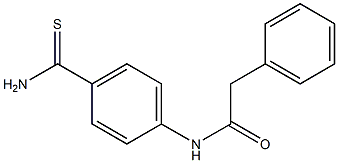 N-[4-(aminocarbonothioyl)phenyl]-2-phenylacetamide 구조식 이미지