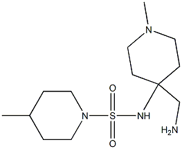 N-[4-(aminomethyl)-1-methylpiperidin-4-yl]-4-methylpiperidine-1-sulfonamide 구조식 이미지