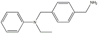 N-[4-(aminomethyl)benzyl]-N-ethyl-N-phenylamine 구조식 이미지