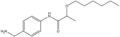 N-[4-(aminomethyl)phenyl]-2-(hexyloxy)propanamide Structure