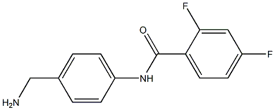 N-[4-(aminomethyl)phenyl]-2,4-difluorobenzamide Structure