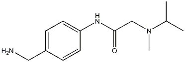 N-[4-(aminomethyl)phenyl]-2-[isopropyl(methyl)amino]acetamide Structure