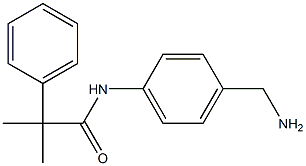 N-[4-(aminomethyl)phenyl]-2-methyl-2-phenylpropanamide Structure