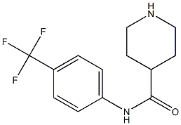 N-[4-(trifluoromethyl)phenyl]piperidine-4-carboxamide 구조식 이미지