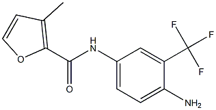 N-[4-amino-3-(trifluoromethyl)phenyl]-3-methyl-2-furamide 구조식 이미지