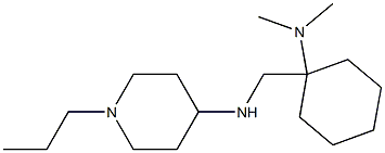 N-{[1-(dimethylamino)cyclohexyl]methyl}-1-propylpiperidin-4-amine 구조식 이미지