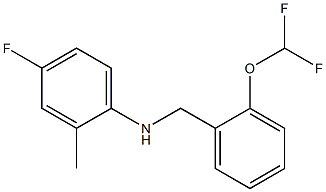 N-{[2-(difluoromethoxy)phenyl]methyl}-4-fluoro-2-methylaniline Structure