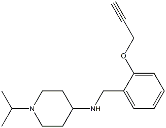 N-{[2-(prop-2-yn-1-yloxy)phenyl]methyl}-1-(propan-2-yl)piperidin-4-amine Structure