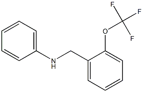 N-{[2-(trifluoromethoxy)phenyl]methyl}aniline Structure