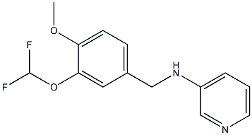 N-{[3-(difluoromethoxy)-4-methoxyphenyl]methyl}pyridin-3-amine Structure