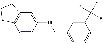 N-{[3-(trifluoromethyl)phenyl]methyl}-2,3-dihydro-1H-inden-5-amine Structure