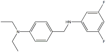 N-{[4-(diethylamino)phenyl]methyl}-3,5-difluoroaniline 구조식 이미지