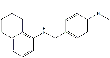 N-{[4-(dimethylamino)phenyl]methyl}-5,6,7,8-tetrahydronaphthalen-1-amine 구조식 이미지