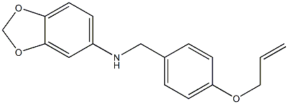 N-{[4-(prop-2-en-1-yloxy)phenyl]methyl}-2H-1,3-benzodioxol-5-amine Structure