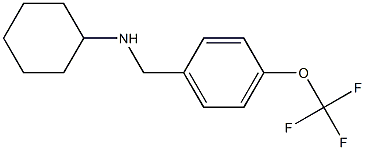 N-{[4-(trifluoromethoxy)phenyl]methyl}cyclohexanamine 구조식 이미지