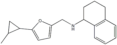 N-{[5-(2-methylcyclopropyl)furan-2-yl]methyl}-1,2,3,4-tetrahydronaphthalen-1-amine Structure