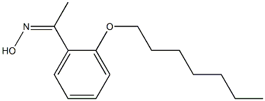 N-{1-[2-(heptyloxy)phenyl]ethylidene}hydroxylamine 구조식 이미지