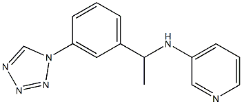 N-{1-[3-(1H-1,2,3,4-tetrazol-1-yl)phenyl]ethyl}pyridin-3-amine 구조식 이미지