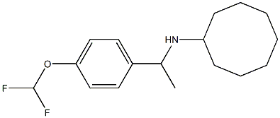 N-{1-[4-(difluoromethoxy)phenyl]ethyl}cyclooctanamine 구조식 이미지