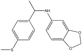 N-{1-[4-(methylsulfanyl)phenyl]ethyl}-2H-1,3-benzodioxol-5-amine 구조식 이미지