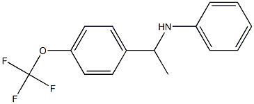 N-{1-[4-(trifluoromethoxy)phenyl]ethyl}aniline Structure